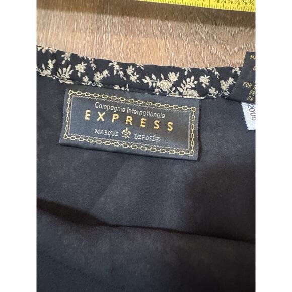 Vintage Compagnie Internationale Express Skirt 90s Grunge Y2K Medium Goth Black - Picture 3 of 11